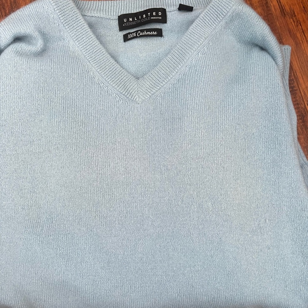 Unlisted Blue V-Neck Sweater Classic Style